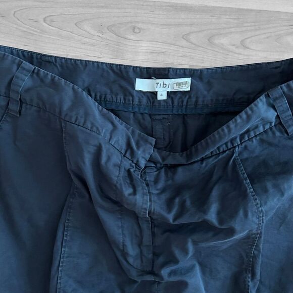 Tibi Navy Blue Shorts Skort Size 4 - Picture 3 of 4